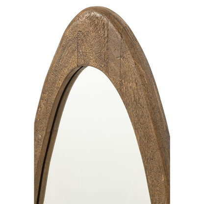 Wandspiegel Mangohout Donkerbruin J-Line