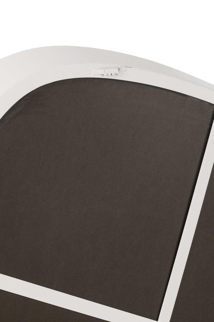 Wandspiegel Metaal/Glas Wit Large - Spiegel - J-Line - livinglovely.nl