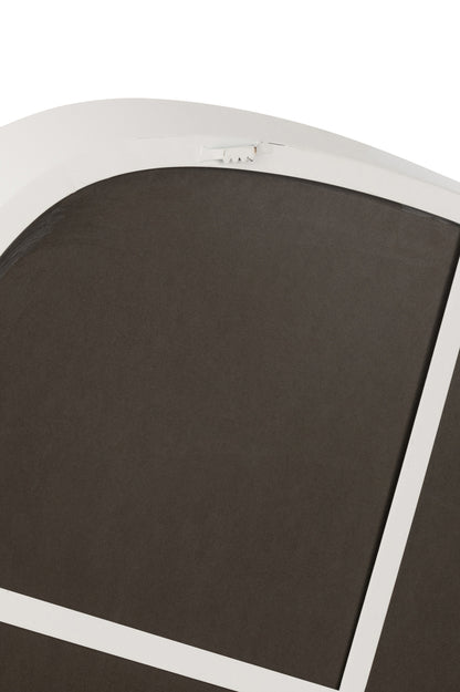 Wandspiegel Metaal/Glas Wit Large - Spiegel - J-Line - livinglovely.nl