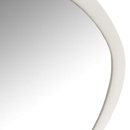 Wandspiegel Metaal/Glas Wit Small 60.5x4.5x58cm - Spiegel - J-Line - livinglovely.nl