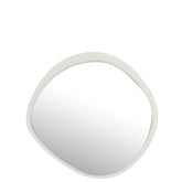 Wandspiegel Metaal/Glas Wit Small 60.5x4.5x58cm - Spiegel - J-Line - livinglovely.nl