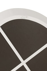 Wandspiegel Metaal/Glas Wit Small 60.5x4.5x58cm - Spiegel - J-Line - livinglovely.nl