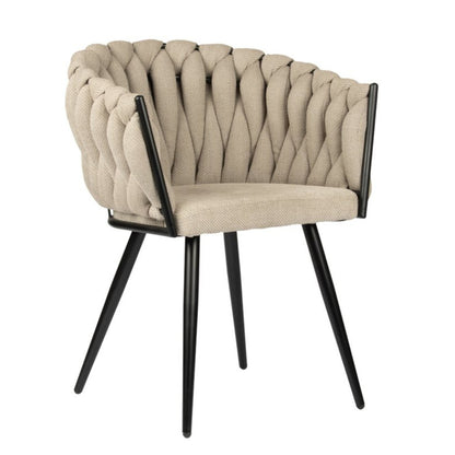 Wave Stoel Beige - Pole to Pole - Set van 2 - Pole To Pole - Eetkamerstoel - Pole To Pole - livinglovely.nl