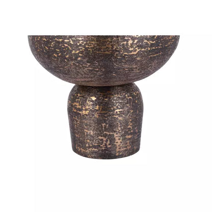 Wayan Copper brushed aluminum pot with base Set van 3 - Pot - PTMD - livinglovely.nl