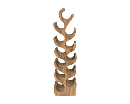 Livingfurn wijnrek 12 Flessen in naturel suar hout