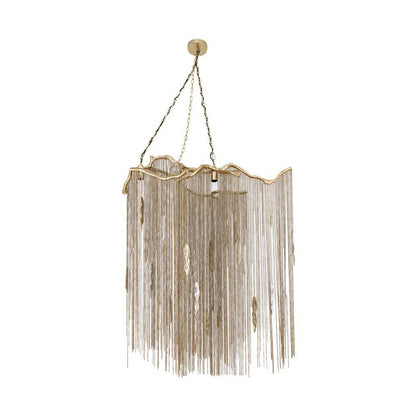 Wilco Brass casted alu hanging lamp chains wide PTMD - Hanglamp - PTMD - livinglovely.nl