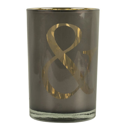 Windlicht &amp; Taupe 18cm - Windlicht - Mars &amp; More - livinglovely.nl