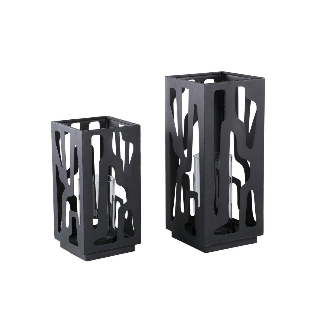 Windlicht Dewey L- Ø18x42,5cm - Ijzer - Creme PTMD - Lantaarn - PTMD - livinglovely.nl