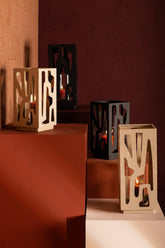 Windlicht Dewey L- Ø18x42,5cm - Ijzer - Creme PTMD - Lantaarn - PTMD - livinglovely.nl