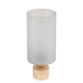 Windlicht Levee L - Ø20x50 cm - Glas - Wit PTMD - Windlicht - PTMD - livinglovely.nl