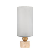 Windlicht Levee L - Ø20x50 cm - Glas - Wit PTMD - Windlicht - PTMD - livinglovely.nl