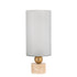 Windlicht Levee L - Ø20x50 cm - Glas - Wit PTMD - Windlicht - PTMD - livinglovely.nl