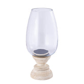 Windlicht Qez Mangohout Crème XL Ø20x44cm PTMD - Windlicht - PTMD - livinglovely.nl