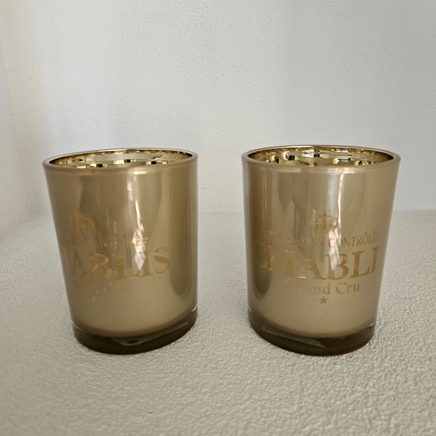 Windlicht Wijn Chablis Taupe Medium 12cm - Windlicht - Mars &amp; More - livinglovely.nl