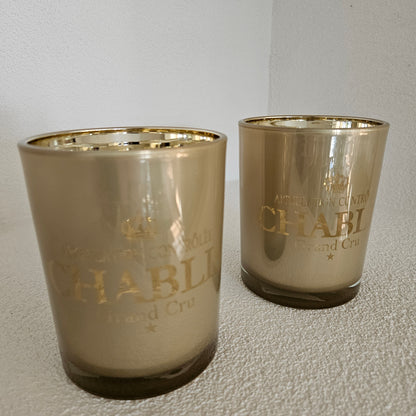 Windlicht Wijn Chablis Taupe Medium 12cm - Windlicht - Mars &amp; More - livinglovely.nl