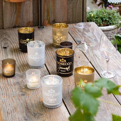 Windlicht Wijn Chablis Taupe Medium 12cm - Windlicht - Mars &amp; More - livinglovely.nl