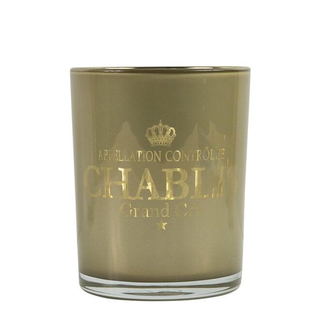 Windlicht Wijn Chablis Taupe Medium 12cm - Windlicht - Mars &amp; More - livinglovely.nl