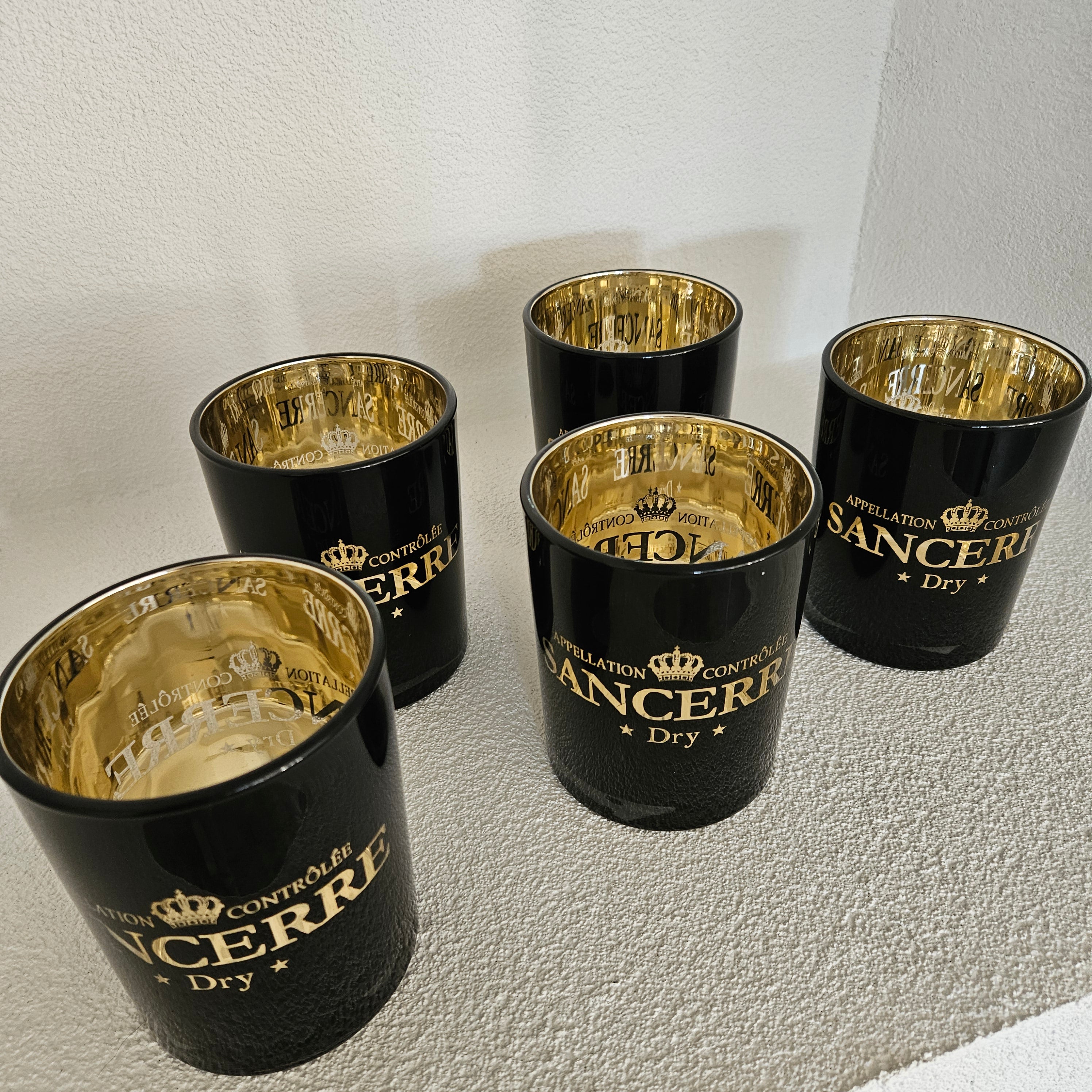 Windlicht Wijn Sancerre Zwart Medium 12cm - Windlicht - Mars &amp; More - livinglovely.nl