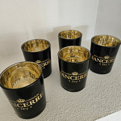 Windlicht Wijn Sancerre Zwart Medium 12cm - Windlicht - Mars &amp; More - livinglovely.nl