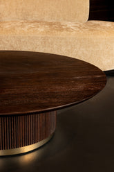 Xelle brown coffeetable 150cm PTMD - Salontafel - PTMD - livinglovely.nl