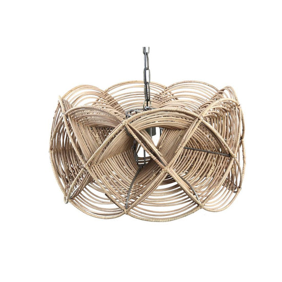 Yena Natural rattan hanging lamp twisted design , Hanglamp , PTMD , livinglovely.nl