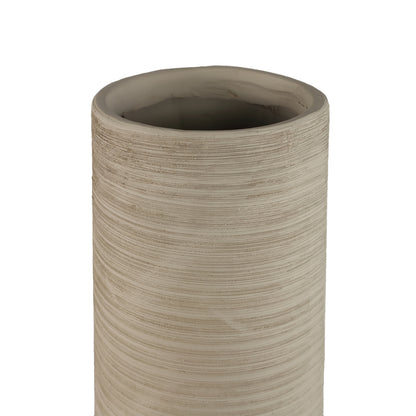 Zonna Beige matt ceramic high vase S PTMD - Vaas - PTMD - livinglovely.nl