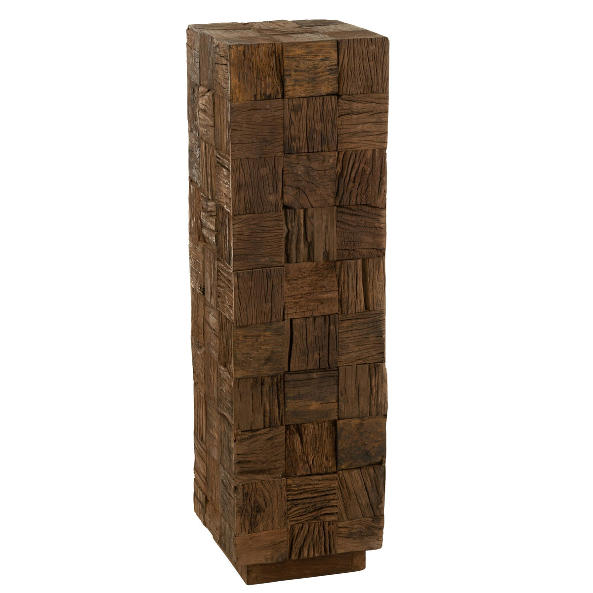 Zuil Gerecycled Hout Naturel Large J-Line