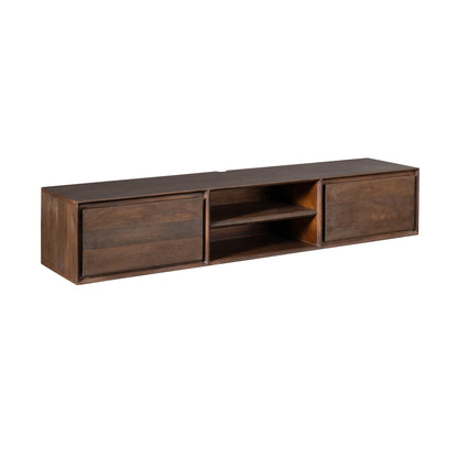 TV-meubel Ambiance van Starfurn, mangohout in warme bruine tint met zichtbare houtnerf