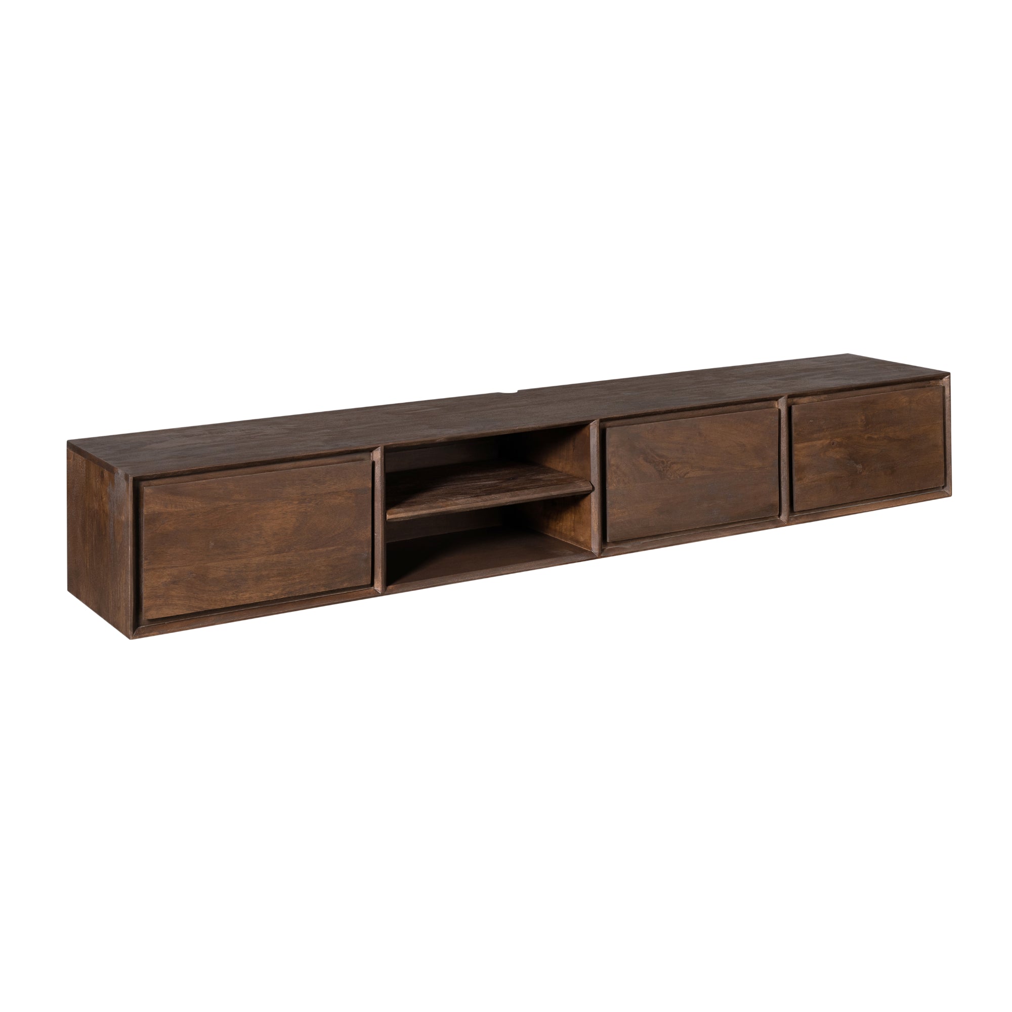 TV-meubel Ambiance van Starfurn, mangohout in warme bruine tint met zichtbare houtnerf