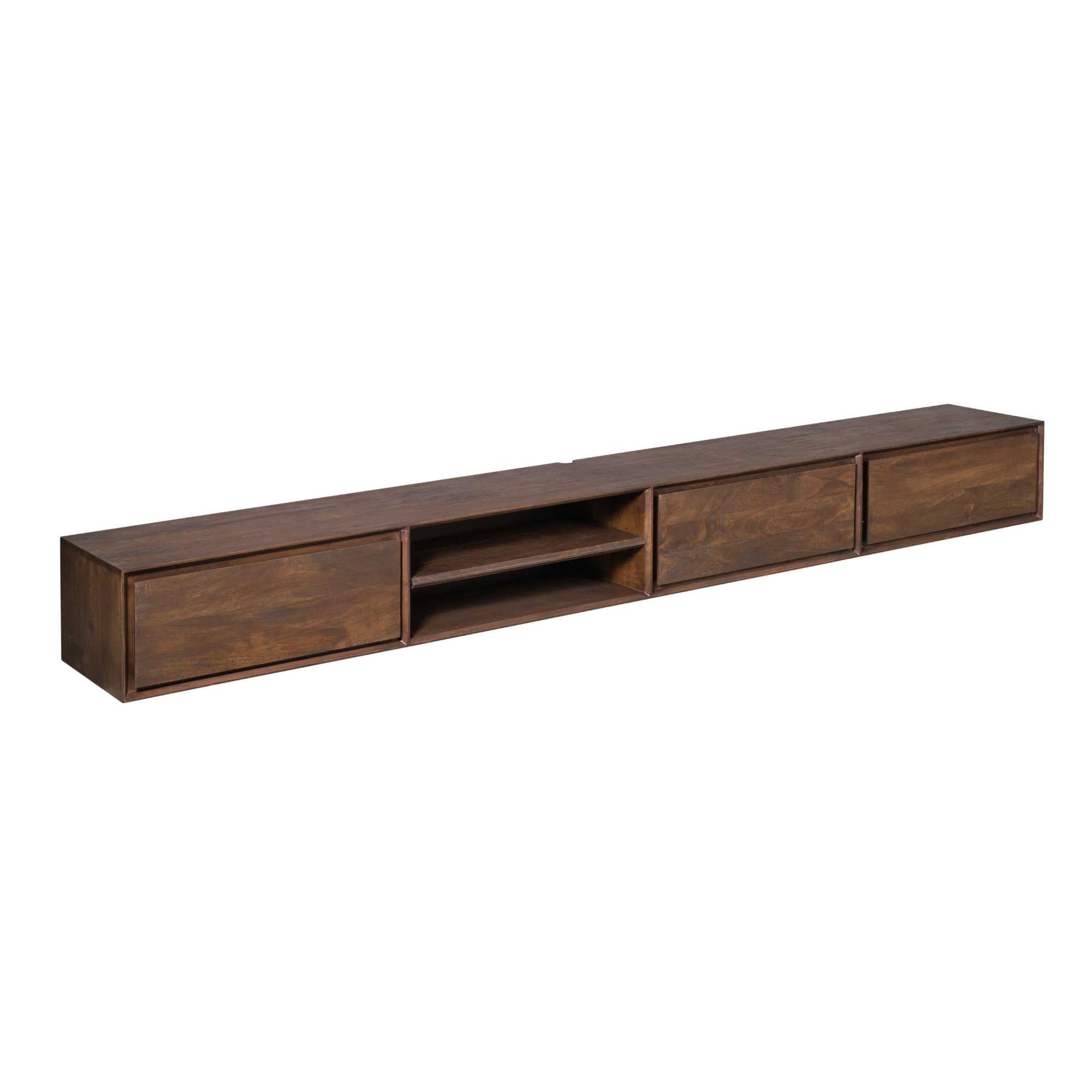 TV-meubel Ambiance van Starfurn, mangohout in warme bruine tint met zichtbare houtnerf