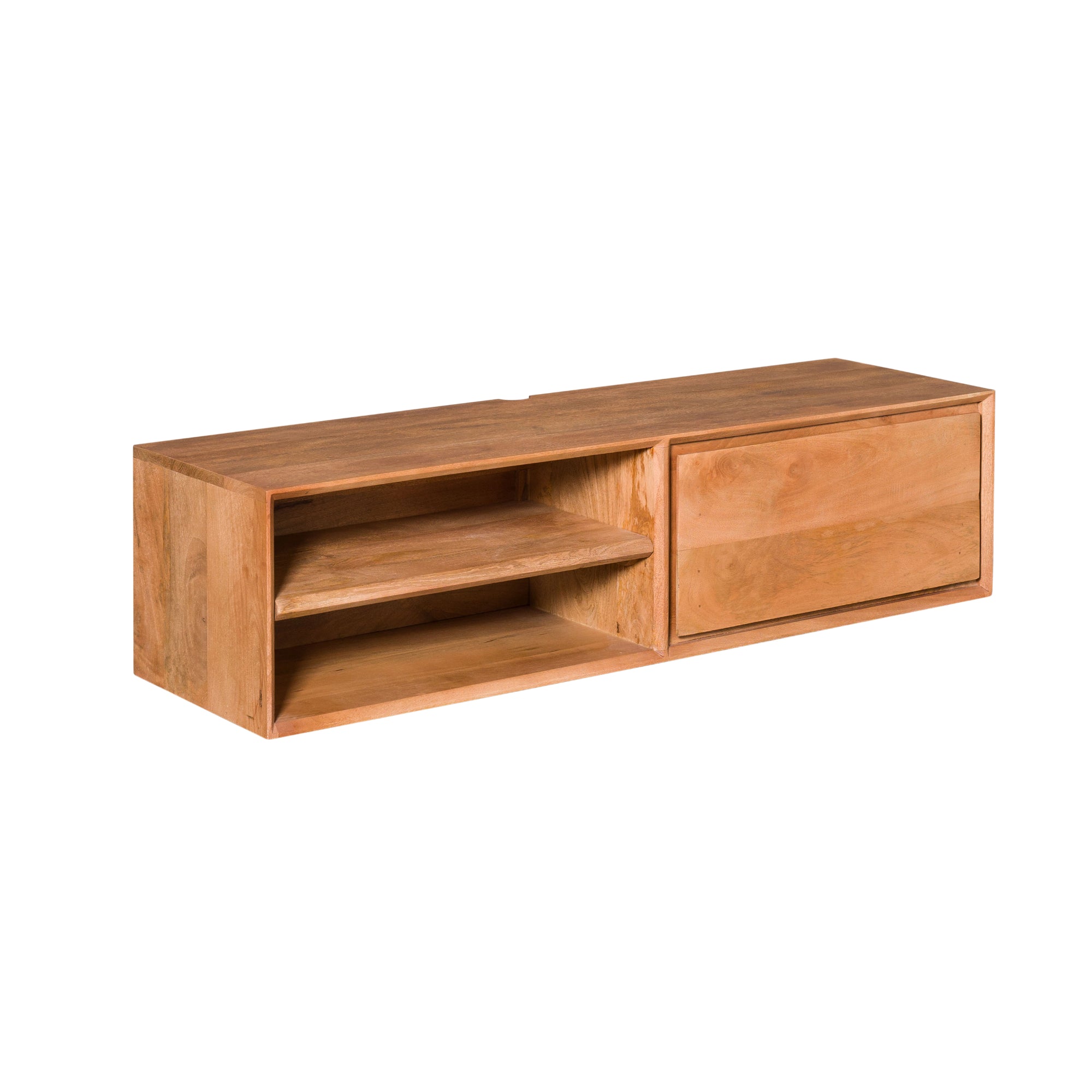 TV-meubel Ambiance van Starfurn, mangohout in naturel tint met zichtbare houtnerf