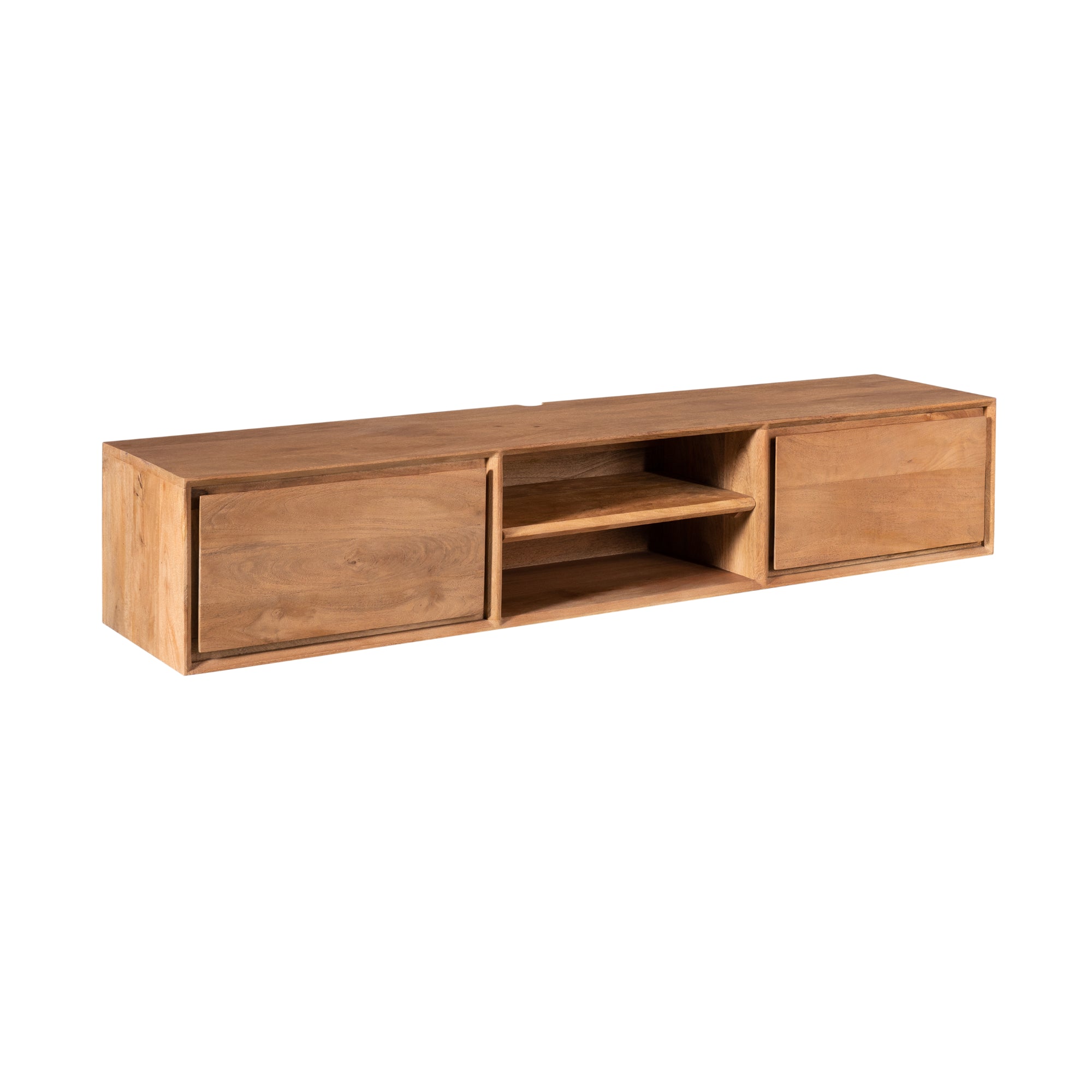 TV-meubel Ambiance van Starfurn, mangohout in naturel tint met zichtbare houtnerf