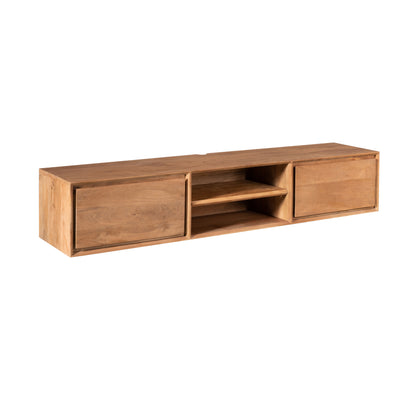 TV-meubel Ambiance van Starfurn, mangohout in naturel tint met zichtbare houtnerf