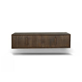 Zwevend TV-meubel Cortez van Livingfurn in mangohout Malta, 140 cm breed