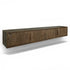 Zwevend TV-meubel Cortez van Livingfurn in mangohout Malta, 220 cm breed