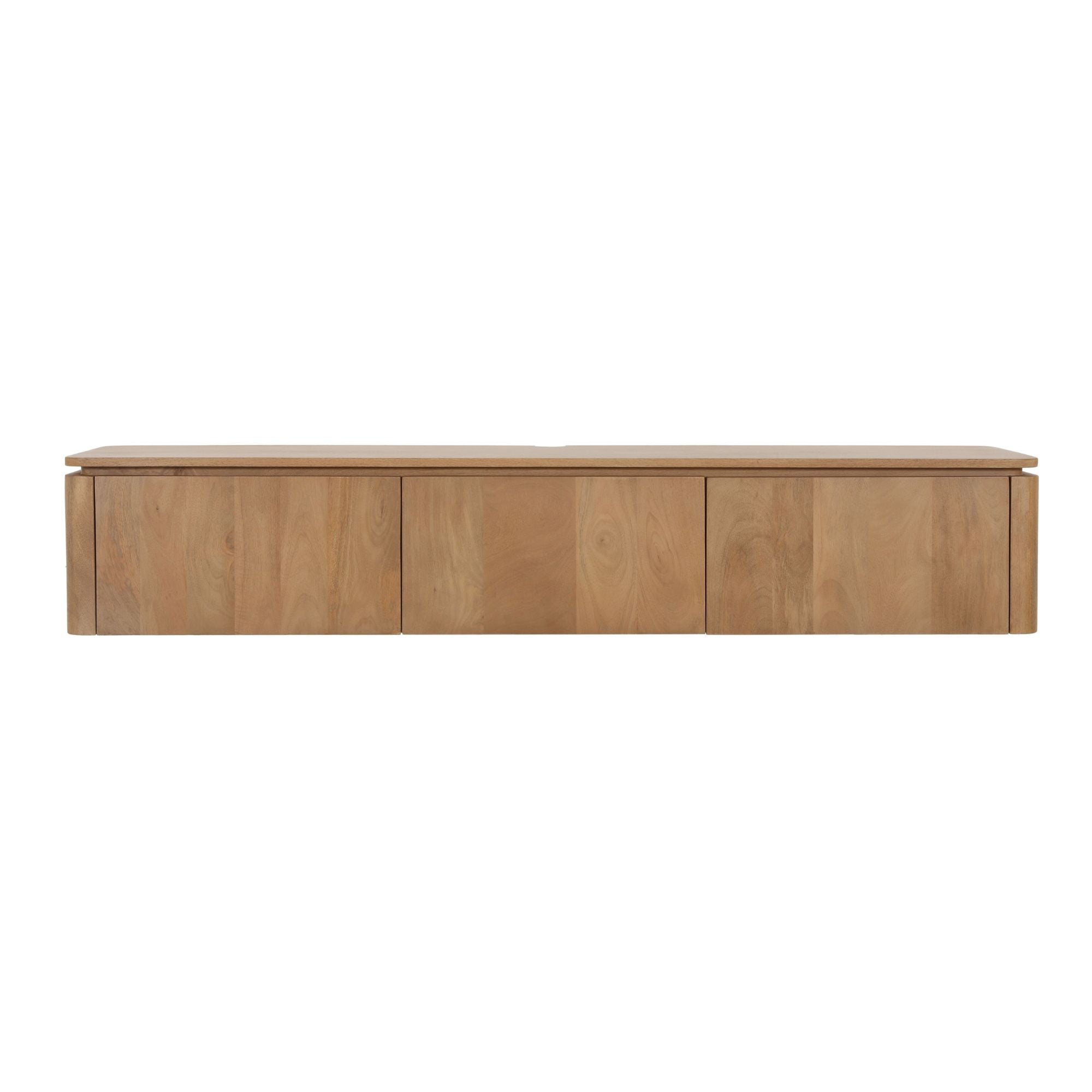 Zwevend TV-meubel Dallas Mangohout Naturel 165cm van Starfurn