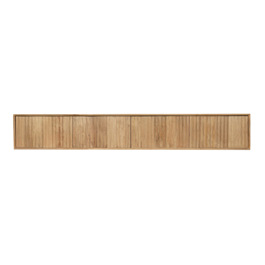 Zwevend tv meubel Madison van Starfurn in naturel mangohout, 240 cm breed