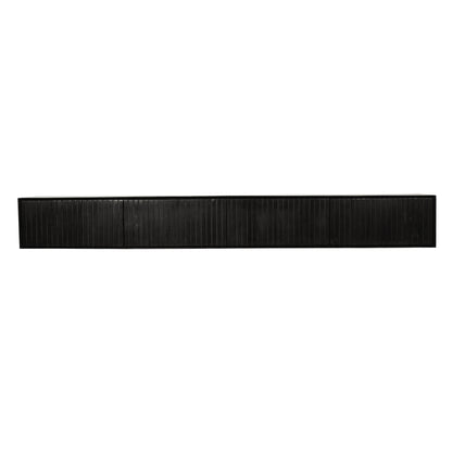 Madison tv meubel 240 cm met geopende deuren en zicht op de opbergvakken