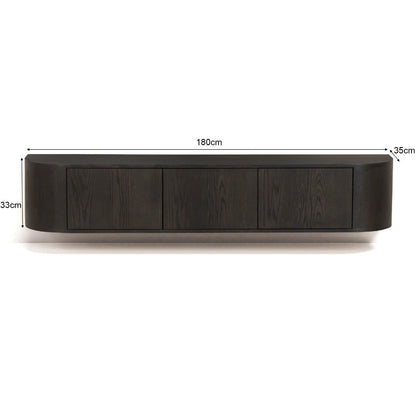 Afmetingen Zwevend TV-meubel Novero 180cm: L180cm x B35cm x H33cm