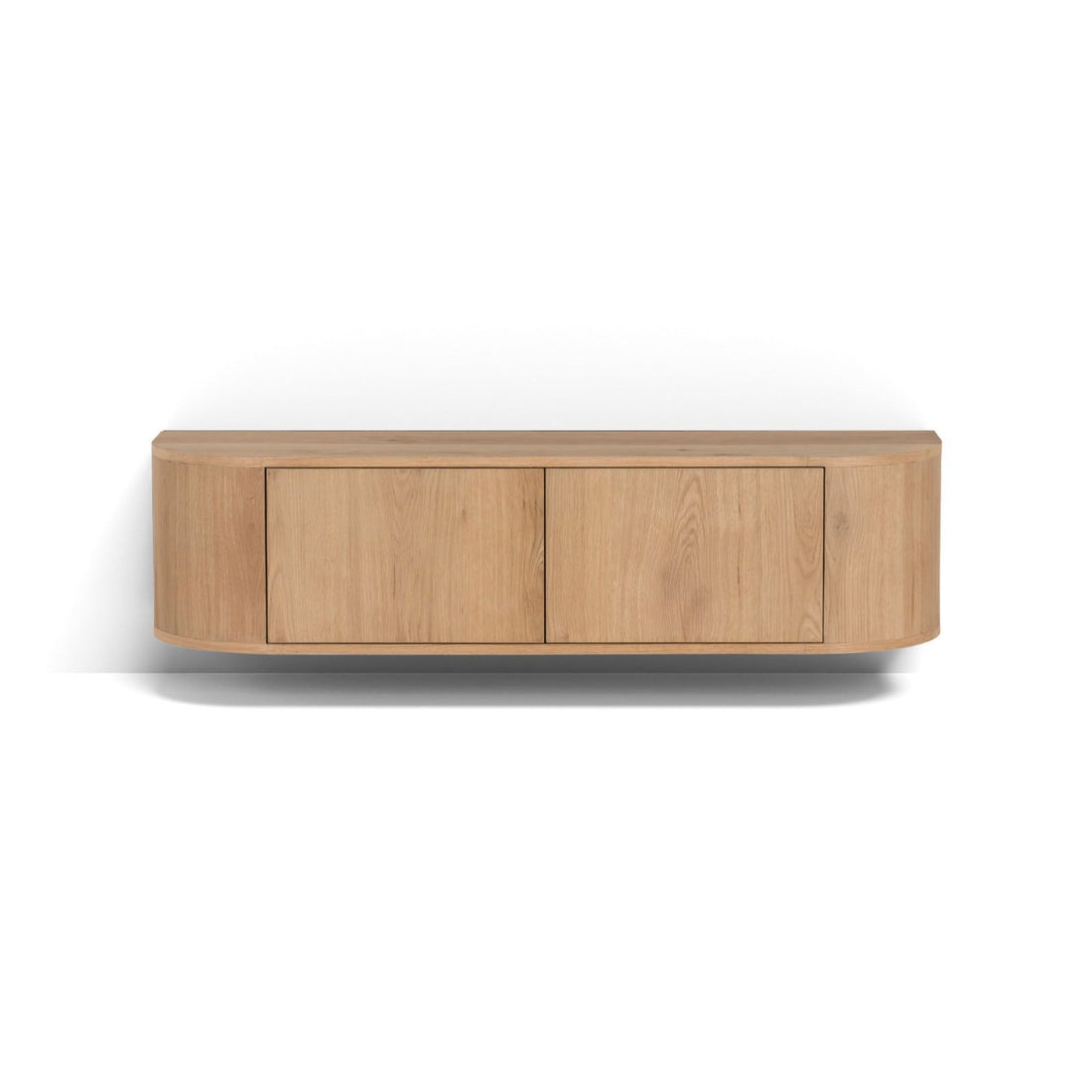 Zwevend TV-meubel Novero eiken naturel 140cm van Livingfurn
