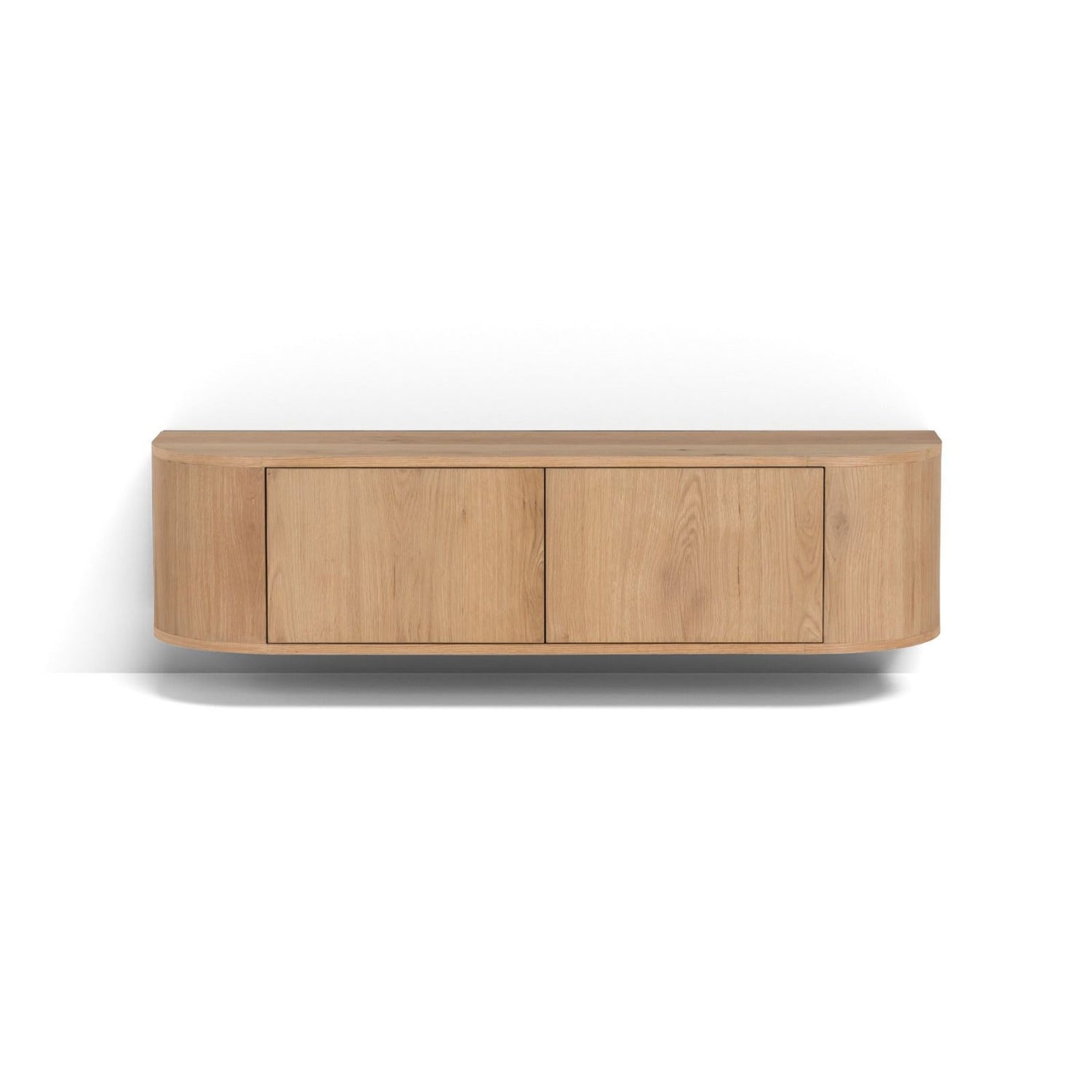 Zwevend TV-meubel Novero eiken naturel 140cm van Livingfurn