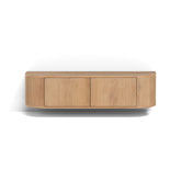 Zwevend TV-meubel Novero eiken naturel 140cm van Livingfurn